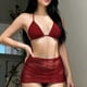 thumbnail image 1 of Traje de baño de 2 piezas para mujer, trajes de baño para mujer, traje de baño diario para mujer, traje de baño de cuerpo unido conservador, conjunto de playa de tres piezas, traje de baño de poliéste, 1 of 9