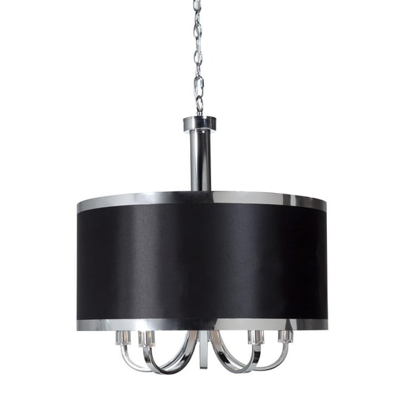 Artcraft SC435BK Madison Chandeliers 24in Black 5-light Black