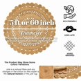 thumbnail image 5 of Natural Jute Circle Rug, Reversible Rustic Farmhouse Boho Area Mat, Natural_C, 2 FT, 5 of 5
