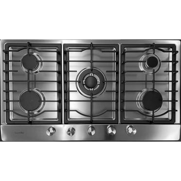 GCT-3602S 36 "  5 Burners Built-In Stainless steel CookTop Gas Stove NG/LPG