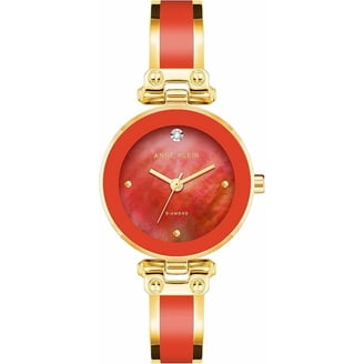 New Anne Klein Orange Swiss Lady’s Watch ✨Anne Klein Interchangeable Bezel 6 Rings ⚙️ Quartz  main image 4
