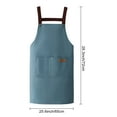 thumbnail image 5 of Shoreew Waterproof Apron Large Pocket Oil-proof Dust-proof Kitchen Cooking Apron with Adjustable Strap Universal Chef Apron for Butchers Painters, 5 of 6