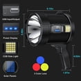 thumbnail image 2 of Recharable ,100000 Lumens Led S Handheld Flash Outdoor Solar Li, 2 of 5