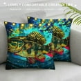 thumbnail image 3 of Autua Fish Graphic Decorative Pillow Cover for Home Couch Living Room Sofa - Aesthetic Décor, 1PC 22x22in, 3 of 5