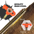 thumbnail image 6 of 25cm Carbon Steel Screw-in Tent Pegs, Outdoor Camping Ground Nails, M8 Screw Anchor Stakes for Secure Tent Setup,10 x 25cm Carbon Steel Screw-In Tent Pegs 1 x Hexagon screwdriver 1 x plastic box, 6 of 6