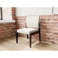 thumbnail image 5 of Pemberly Row Waiting Reception Armless Guest Chair Wood Frame in Beige, 5 of 5