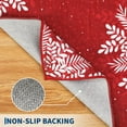 thumbnail image 5 of Runner Rug 2x3 Christmas Hallway Carpet Snowflake Washable Bedroom Carpet Xmas Holiday Decor Non Slip Kitchen Mat Indoor Decorative Throw Rug Dining Room Laundry Room Living Room, 5 of 9