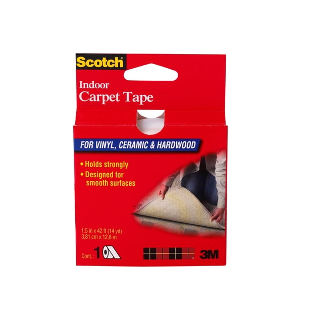 Cinta adhesiva para alfombras Scotch CT2010 para vinilo, cerámica y madera