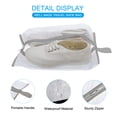 thumbnail image 3 of Shoe Bags for Travel, Foldable Transparent Shoes Pouch, Gray 4 Pack, 3 of 6