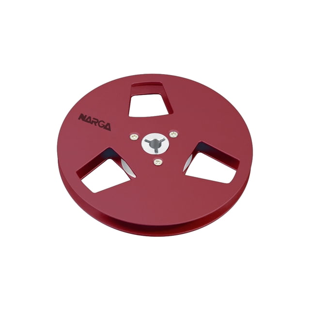 Matsuzay Accesorios de desenrollador de carrete de Metal vacío fácil de instalar carrete vacío de cinta de aleación de aluminio de 3 Sistemas de cine en casa Rojo