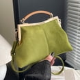 thumbnail image 6 of Suede Patchwork Evening Bag for Women, Retro Crossbody Purse, Soft Top Handle Handbag for Wedding Party Date Night and Elegant Special Evening Occasions, 6 of 13