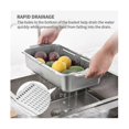 thumbnail image 4 of Kitchen sink drain basket stainless steel telescopic dish rack, 4 of 5