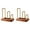 A, variant on HCTSHG Chopping Board RackwithWood Base, Multi Layer Lid and Baking Pan Storage Organiser, Space-Saving Cabinet Accessory for Home Kitchen, Durable Kitchen Storage Rack for Cutting Boards and Pans