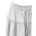 thumbnail image 3 of Doublju Women's Pleated Style Smocked Waist Flared Mini Skirt (Plus Size Available), 3 of 4