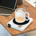 thumbnail image 3 of Adjustable Coffee Mug Warmer, Electric Cup Warmer with Auto Shut Off Timer 9 Temperature Settings 4 Hours Default Shut Off, 3 of 7