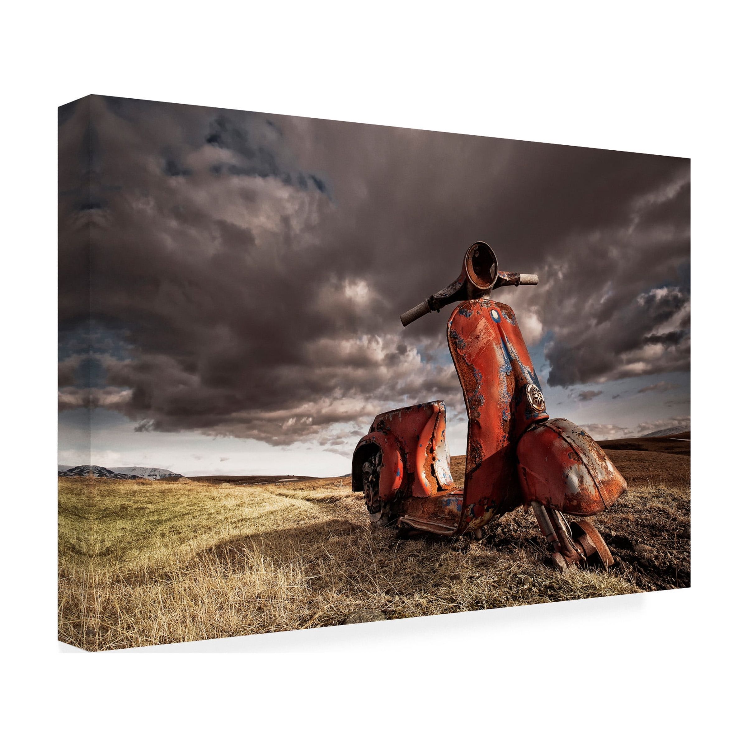 Borsteinn H. Ingibergsson 'Vintage Vespa' Canvas Art
