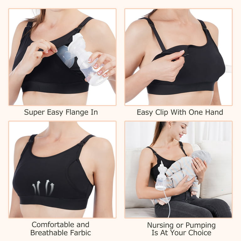 Momcozy Hands Free Pumping Bra, Adjustable Breast-Pumps Holding and Nursing Bra, Suitable for Breastfeeding-Pumps by Lansinoh, Philips Avent, Spectra