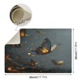 thumbnail image 4 of Qxltty Fire Butterfly Leather Drying Mat for Kitchen Countertops Coffee Mats Hide Stain Quickly Absorbs Water Tableware Decor, 4 of 6