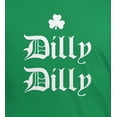 thumbnail image 4 of Old Glory Mens St. Patricks Day Dilly Dilly Shamrock Short Sleeve Graphic T Shirt, 4 of 6