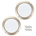 thumbnail image 5 of Uxcell 2pcs 8" Speaker Grill Mesh Decorative Circle Woofer Guard Protective Cover Audio Accessories Golden, 5 of 5