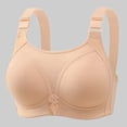 thumbnail image 2 of YDFCWXW Womens Full Coverage Comfy Bra Full Support No Underwire Bras Light Yellow, 46, 2 of 4