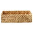 thumbnail image 4 of Casafield Bathroom Storage Baskets - Set of 2, Natural - Water Hyacinth, 16" W  x 6.75" D x 4.25" H, Woven Toilet Paper, Tissue, Shelving Bins, 4 of 7