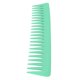thumbnail image 5 of Peine de dientes anchos, pelo grande redondeado, sin mango, peine para desenredar, para cabello rizado, cabello seco y mojado, verde, 5 of 14