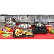 True Induction Gourmet Non-Stick Cookware Set-Stainless Steel Cookware