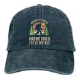 thumbnail image 2 of Bigfoot is Real and He Tried to Eat My Ass Baseball Cap Unisex Vintage Trucker Hat Adjustable Cowboy Hats for Mens WomensOne Size Gao Jinjia LED, 2 of 2