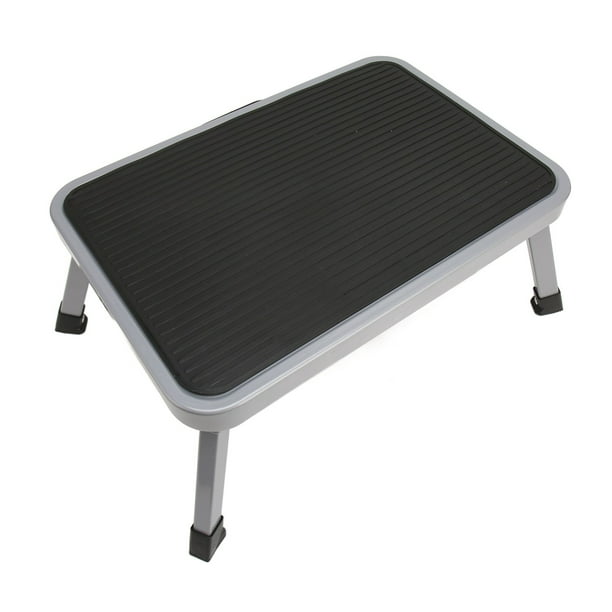 Taburete Plegable Avalon Multiusos – Escalera De 1 Peldaño Y Asiento De PVC Antideslizante (Hasta 150kg) Para Cocina, Baño O Camping