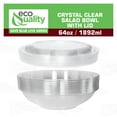 thumbnail image 4 of [25 PACK] 64oz Clear Disposable Salad Bowls with Lids - Clear Plastic Disposable Salad Containers for Lunch To-Go, Salads, Fruits, Airtight, Leak Proof, Fresh, Meal Prep | Rose Bowl Container (64 OZ), 4 of 7
