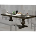 thumbnail image 4 of Expandable Dining Table for 8 with Leaf, Espresso Solid Wood Trestle Base Transitional Style, 4 of 6