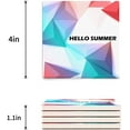thumbnail image 3 of FMSHPON Hello Summer Set of 6 Coaster for Drinks, Absorbent Ceramic Stone Coasters Cup Mat with Cork Base for Home Kitchen Room Coffee Table Bar Decor, 3 of 4