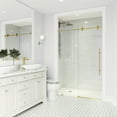 thumbnail image 2 of Vigo Vg6021cl6476 Elan E-Class 76" High X 64" Wide Sliding Frameless Shower Door -, 2 of 7