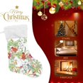thumbnail image 4 of Coolnut 17.7 Inch Christmas Stockings, 1 PCS Blooming Watercolor Flowers Presonalized Large Stocking Sock for Family Holiday Xmas Party Decorations, 4 of 7