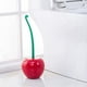 thumbnail image 2 of Escobilla de baño de flores BEMS-1, escobilla de baño con forma de cereza roja vino,, 2 of 5