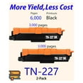 thumbnail image 2 of (2-Pack,Black) Compatible TN227BK Toner Cartridge Replacement for TN227 TN-227BK TN223 TN-223BK Used for MFC-L3750CDW MFC-L3770CDW HL-L3210CW HL-L3290CDW HL-L3230CDW Printer, 2 of 8