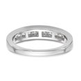 thumbnail image 5 of Solid 14k White Gold Diamond Wedding Band Ring Size 7 (.65 cttw.), 5 of 8