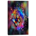 thumbnail image 2 of Butterfly over Abstract Background - Abstract Wall Art Canvas, 2 of 3