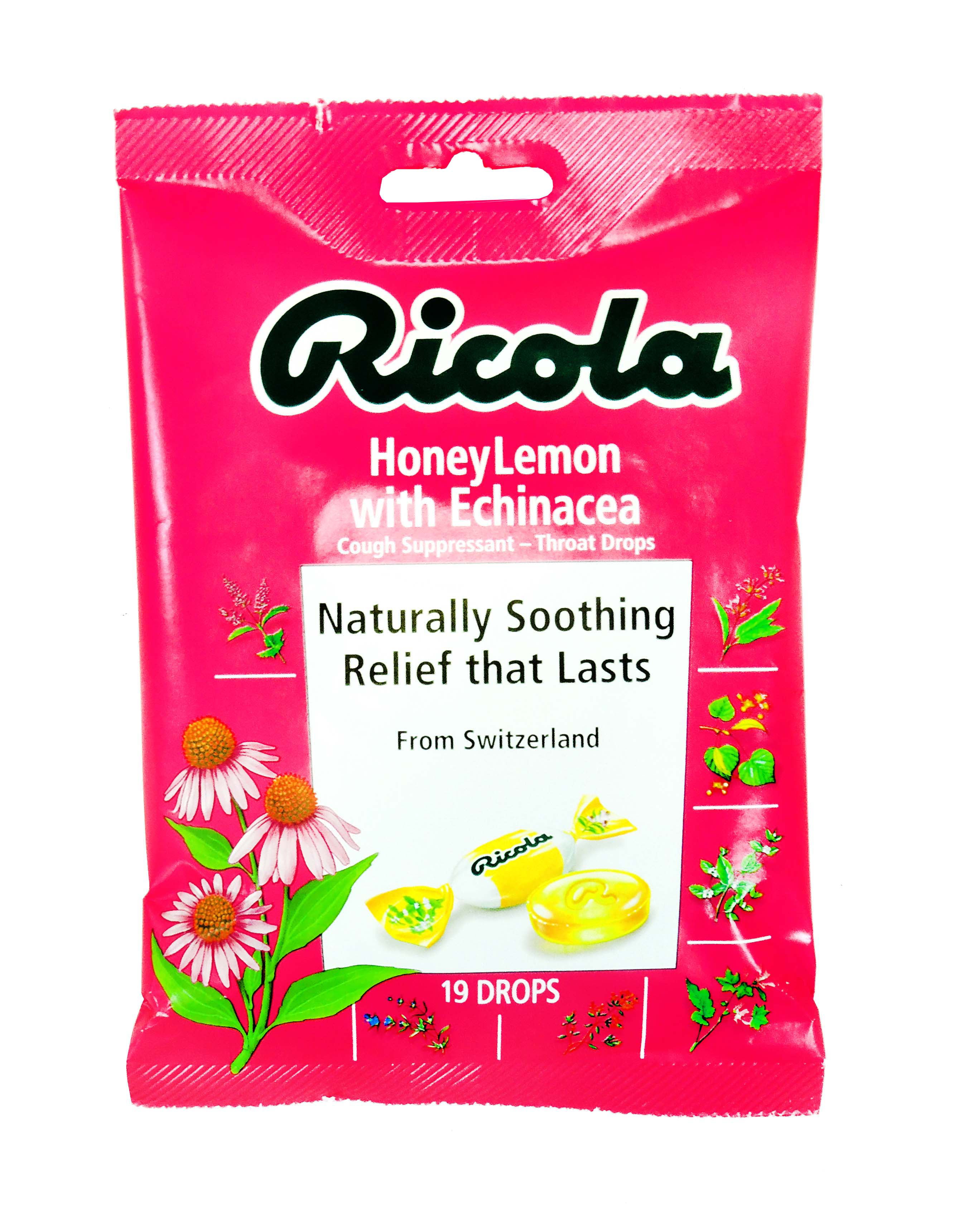 Ricola Bag Hny Lmn W/Echinacea 19Pk - 1 count only