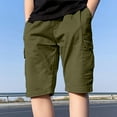 thumbnail image 2 of Xudanell Boys Cotton Shorts Thin Style Athletic Shorts with Side Pockets Summer Children Work Shorts Pants, 2 of 5