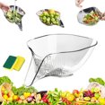 thumbnail image 1 of Cesta de drenaje Bloame, nueva cesta de drenaje multifuncional 2024, embudo de cesta de drenaje, cuenco de drenaje de frutas y verduras multifuncional, para fregadero de cocina, lavado de alimentos,, 1 of 7