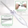 thumbnail image 2 of NutriChef 2 Blade Serrated Electric Knife w/ Butcher Block Storage Tray (2 Pack), 2 of 7