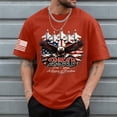 thumbnail image 2 of 250th Anniversary USA Flag Shirt Men USA Patriotic T Shirt 250th Anniversary USA Tshirt 4th of July Shirts American Flag Tee Tops (Red,M), 2 of 6
