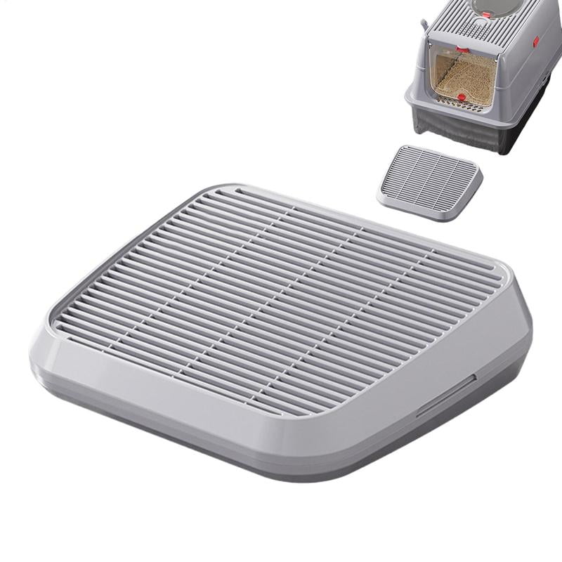 Litter Box Step Cat Litter Catcher Ramp Box Double Layer Elevated Tray With Filter Function Non-Slip Trapper Easy Cleaning tool