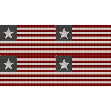 12" X 44" Panel Cotton My America Flags Patriotic USA 4th of July Multicolor Fabric Panel (C24008-92) by Northcott