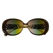 Esprit Womens Sunglass Khaki / Clear Fashion Wrap, Gradient Lens 19377 517