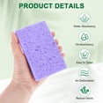 thumbnail image 2 of Uxcell 12-Pack Kitchen Sponges, Condense Eco Cellulose Non-Scratch Scrub Heavy Sponge Clean Tough Messes Dish Scrubber [Purple], 2 of 6