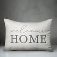 thumbnail image 2 of Creative Products Welcome Home Script Grey and White 14x20 Indoor / Outdoor Pillow, 2 of 2