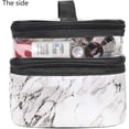 thumbnail image 4 of Makeup Bags Double Layer Travel Cosmetic Cases Make Up Organizer Toiletry Bags, 4 of 5